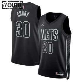 Dres Brooklyn Nets Seth Curry 30 Jordan 2022-23 Statement Edition Crno Swingman - Dječji